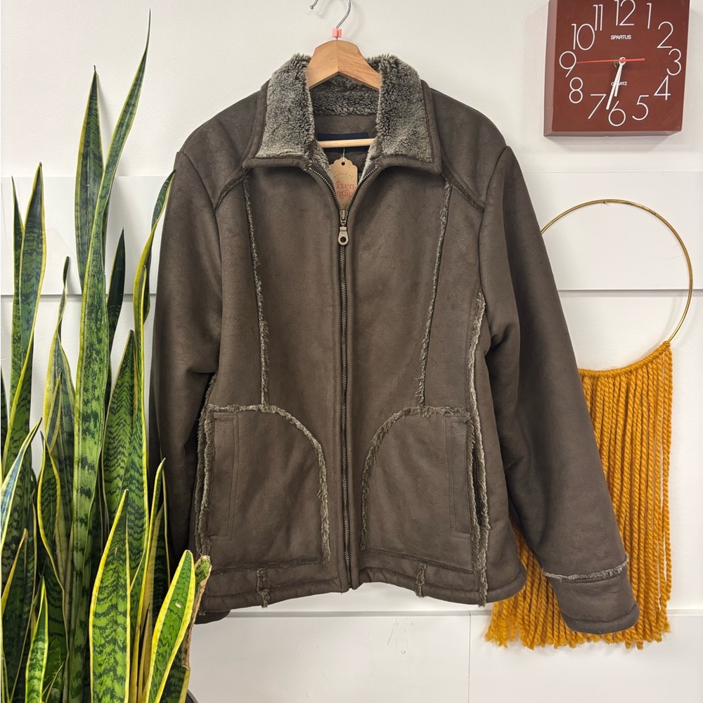 Men’s Brown Denver Hayes Shearling Jacket